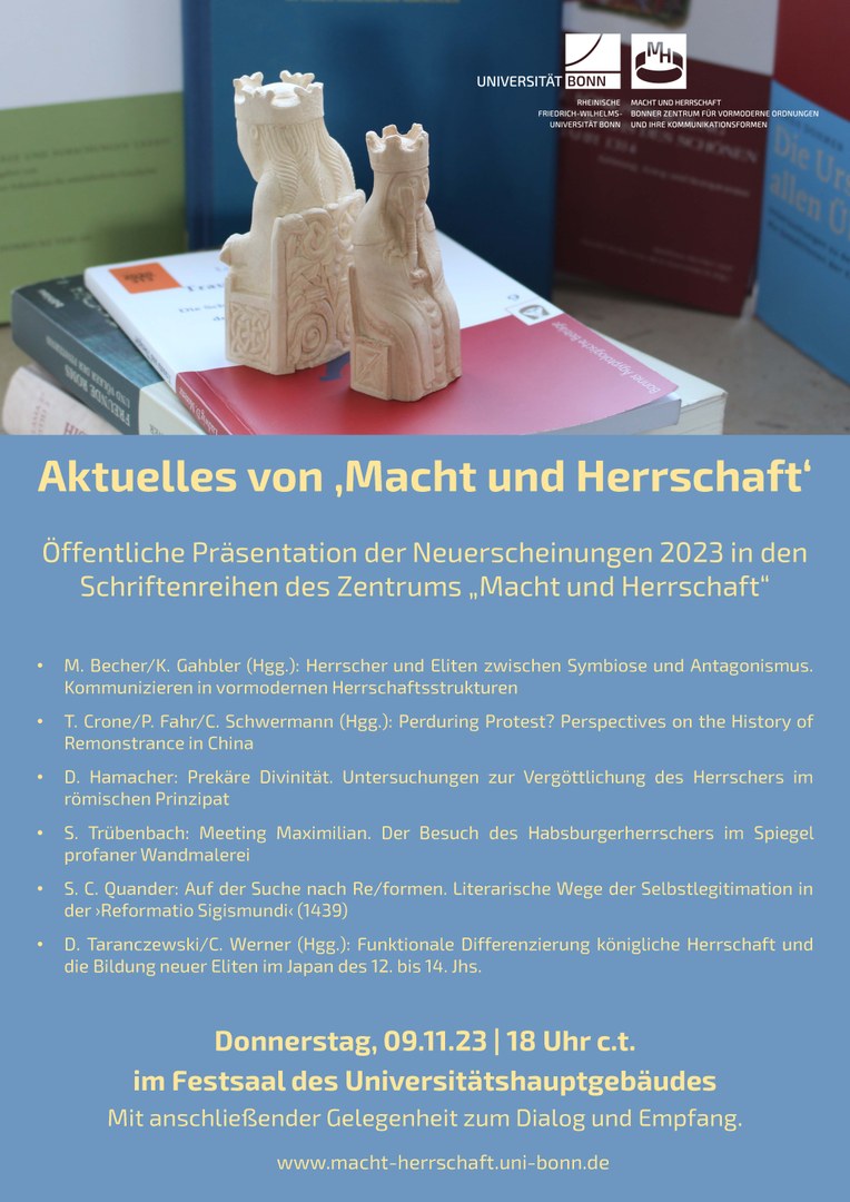 Buchpräsentation Aktuelles von 'Macht und Herrschaft'